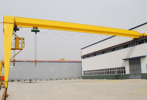 Electric hoist single girder semi gantry