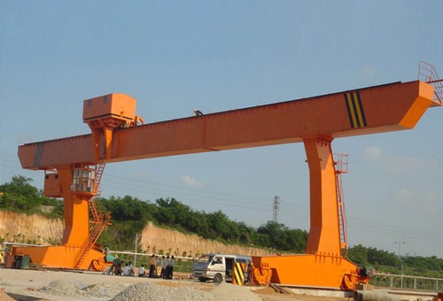 L type single girder hook gantry crane w